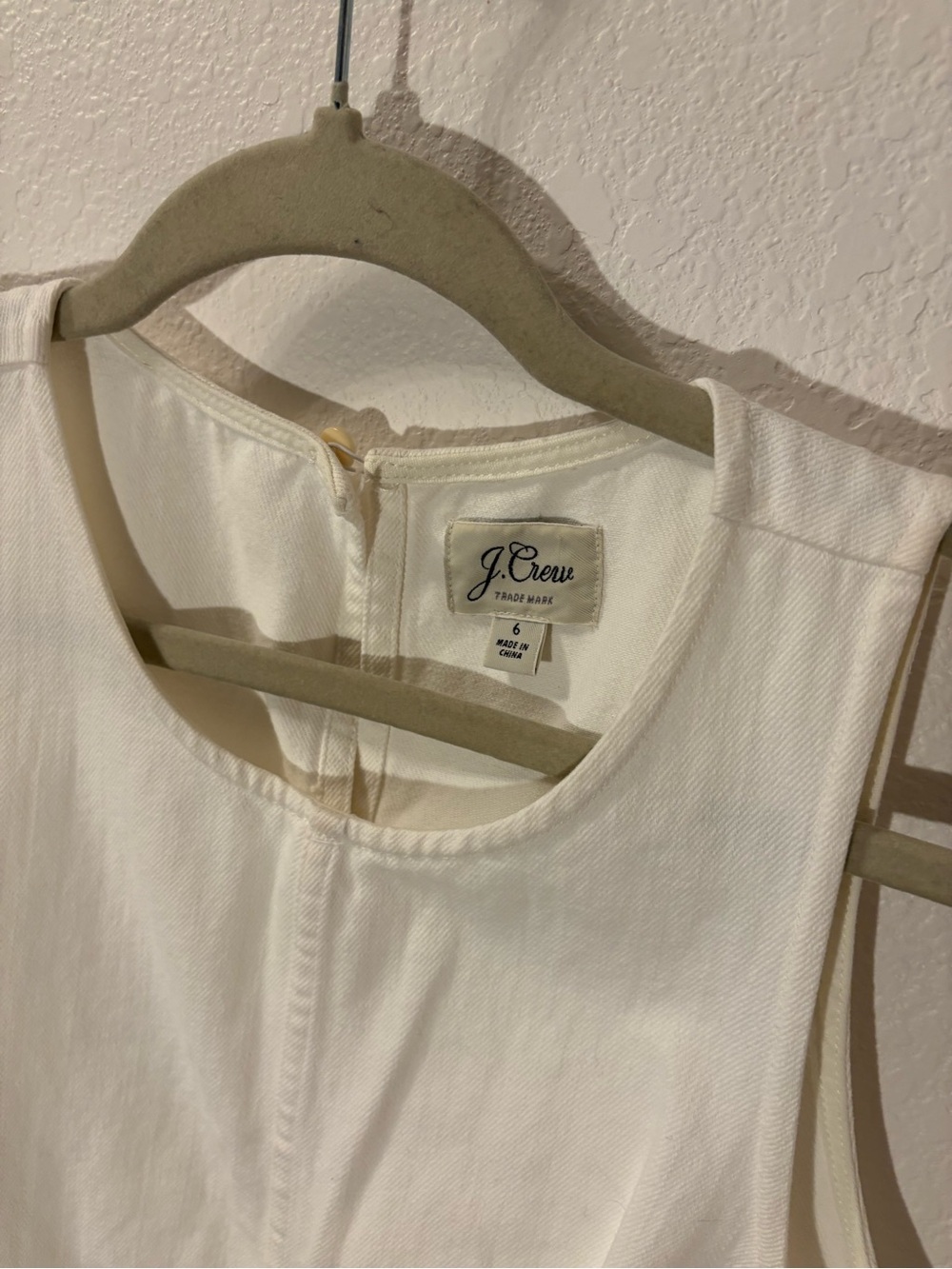 J. Crew white denim shift dress - Picture 3 of 4